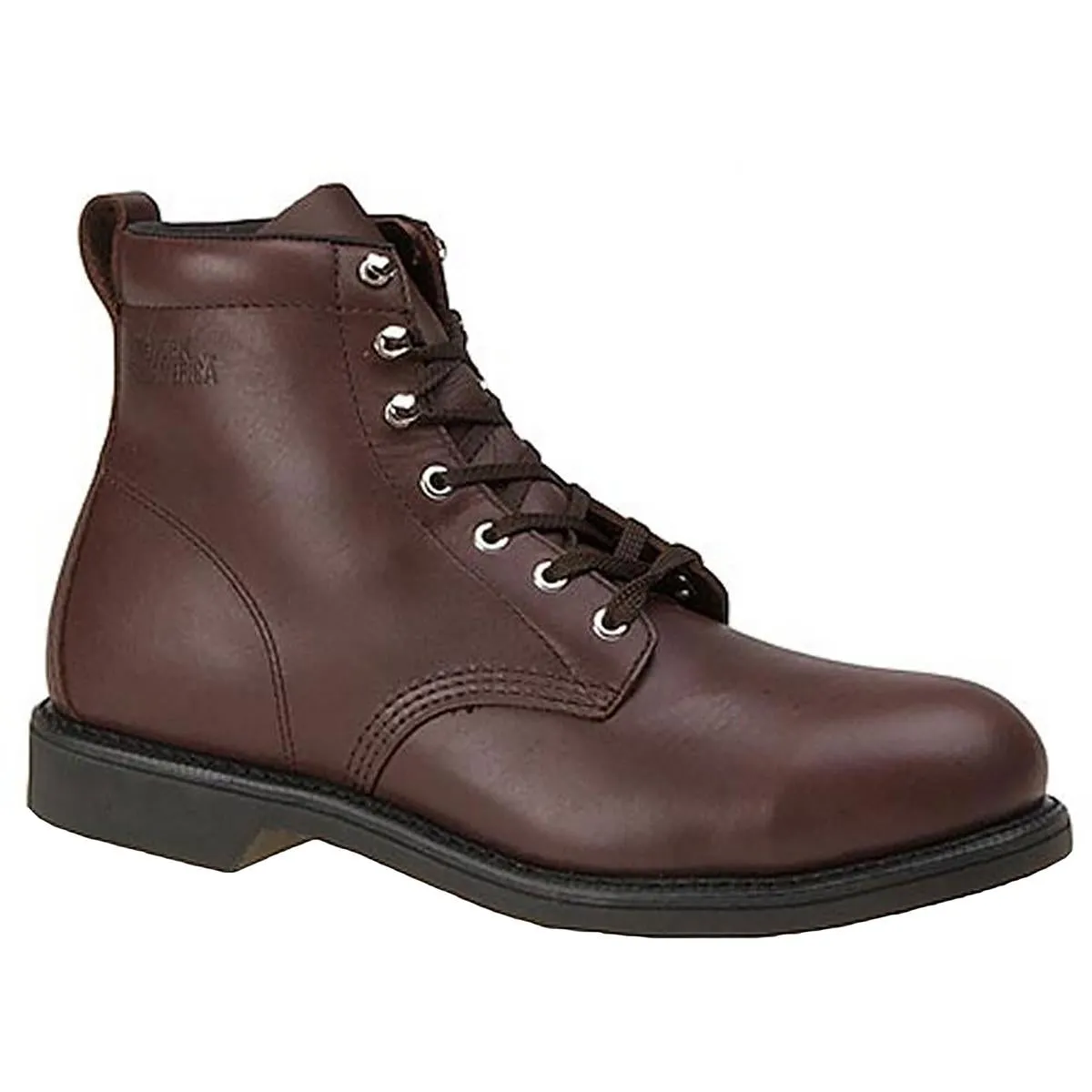 6" Mens Steel Toe Leather Work Boots