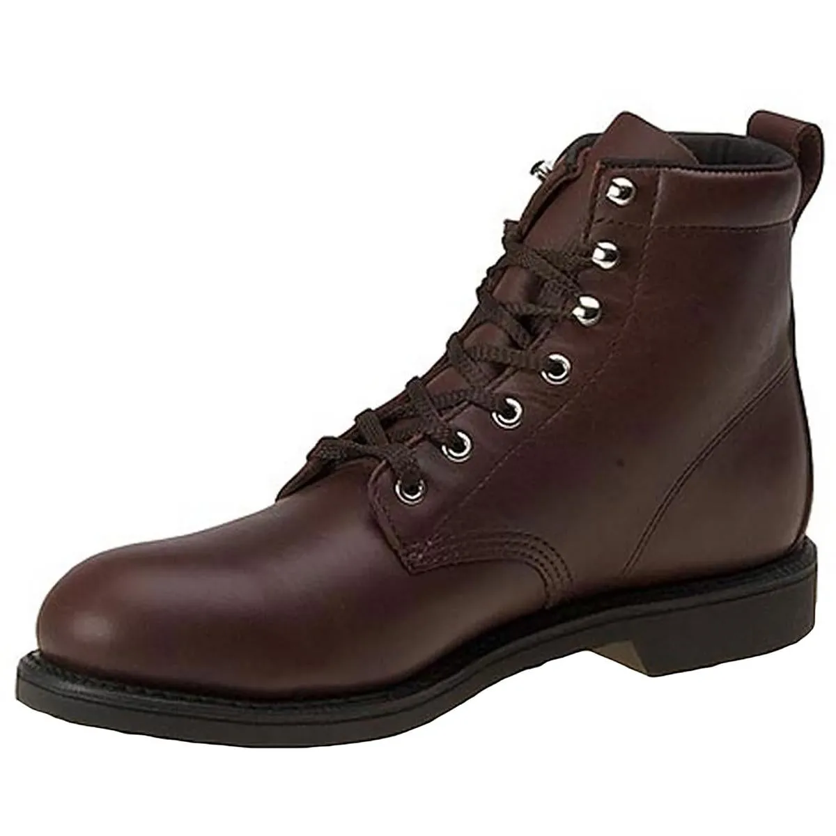 6" Mens Steel Toe Leather Work Boots
