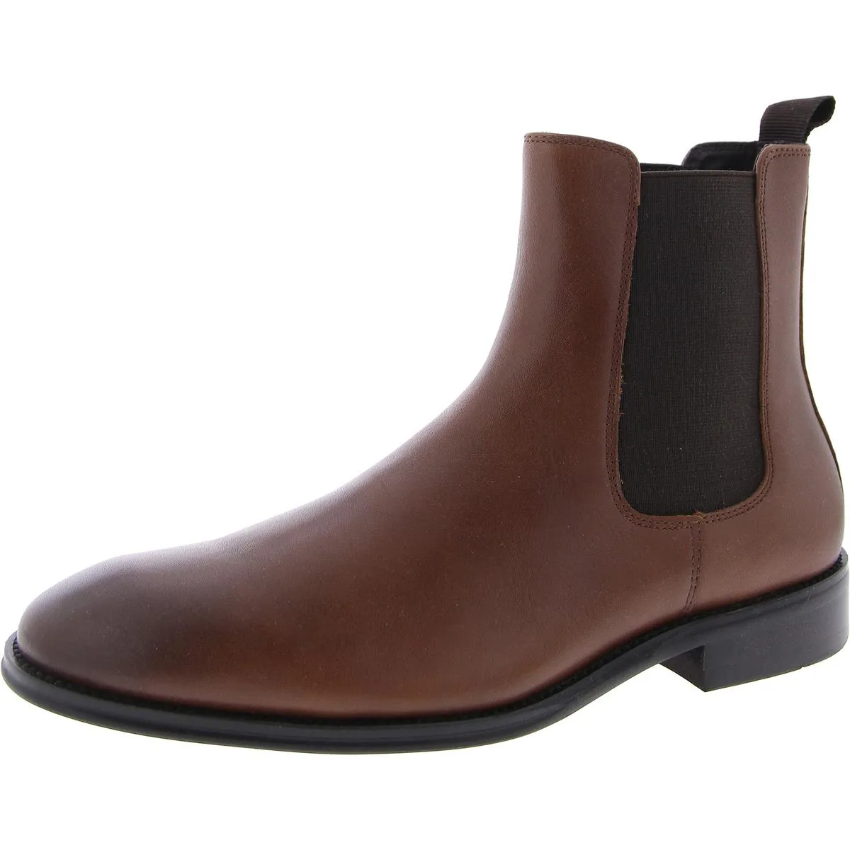 Adamo Mens Pull On Round Toe Chelsea Boots