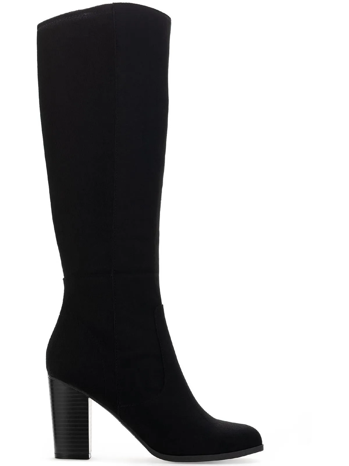 Addyy Womens Faux Suede Wide Calf Knee-High Boots