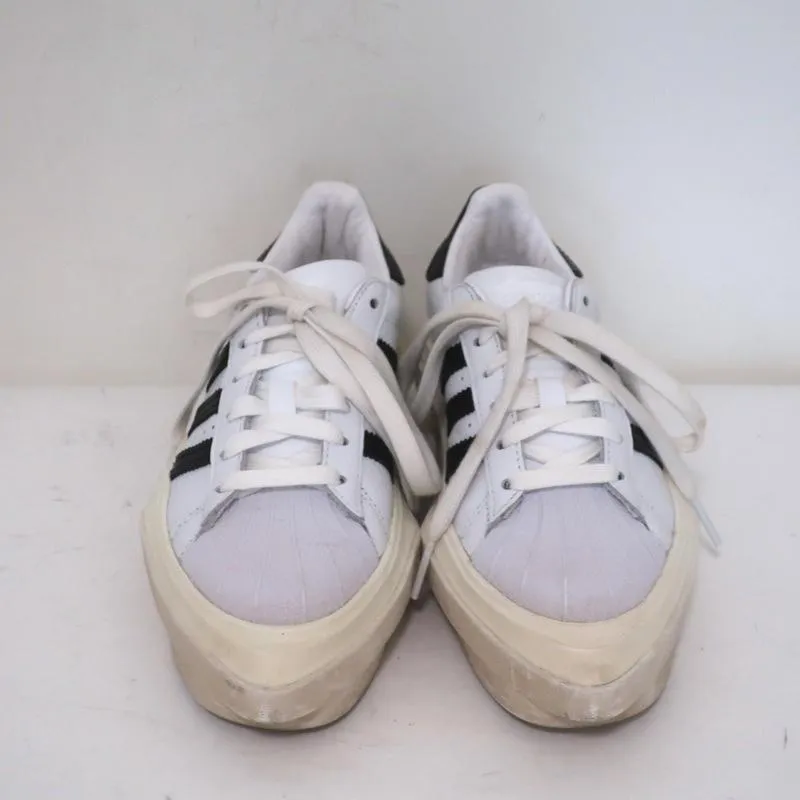 Adidas Platform Sneakers White Leather Size 6