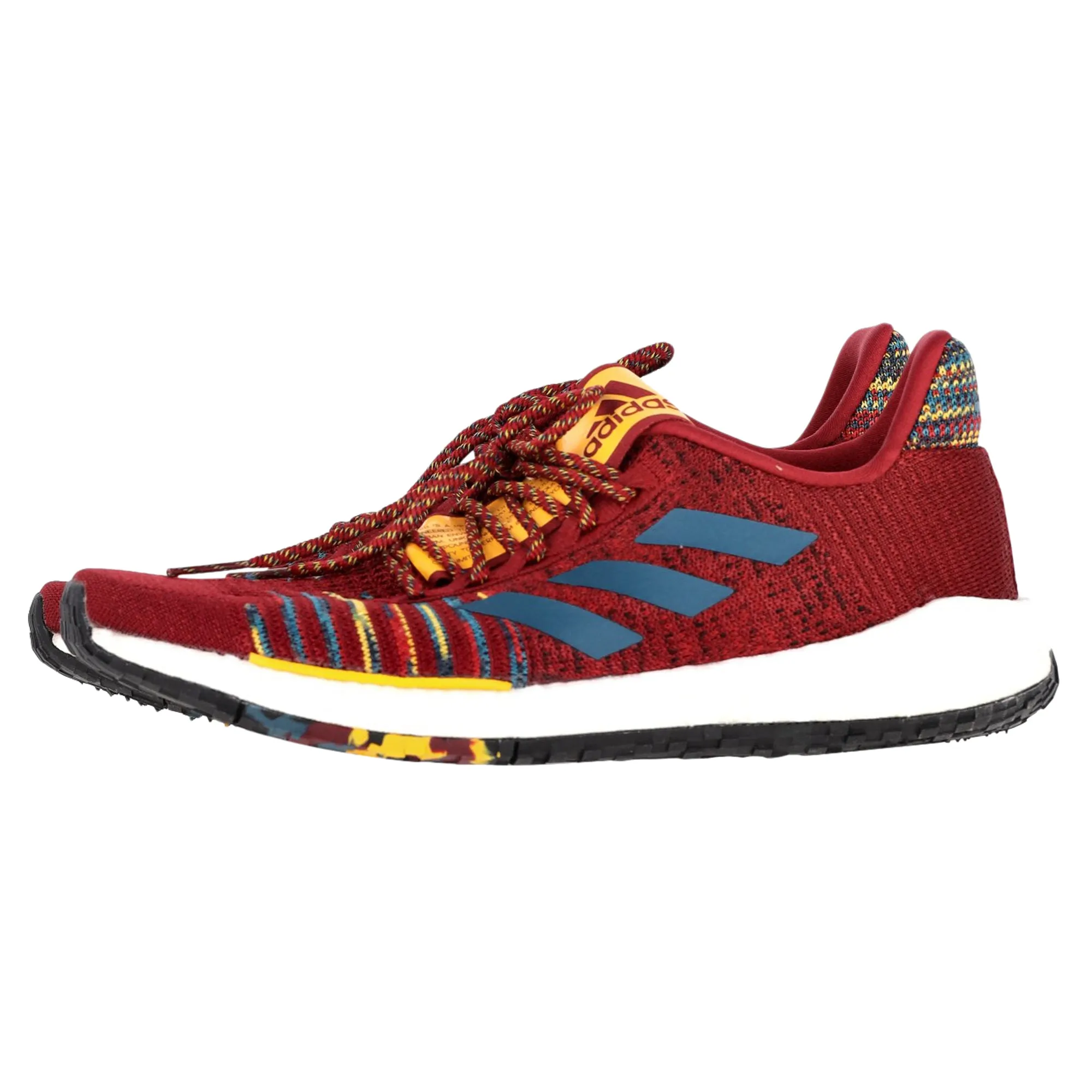 Adidas x Missoni Pulseboost HD Sneakers in Burgundy Knit Fabric