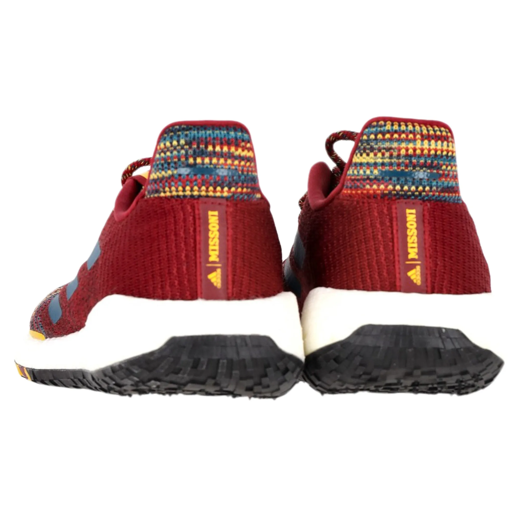 Adidas x Missoni Pulseboost HD Sneakers in Burgundy Knit Fabric