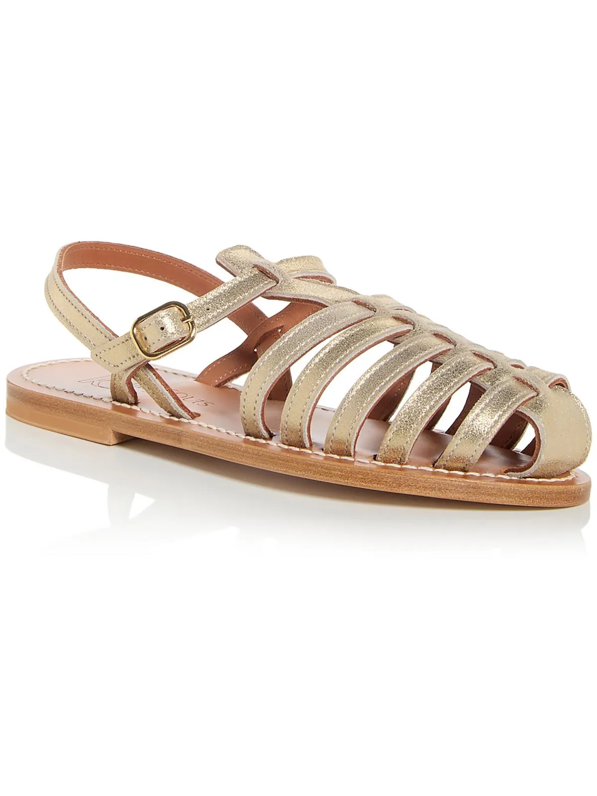 ADRIEN   Womens Faux Leather Rubber Sole Slingback Sandals