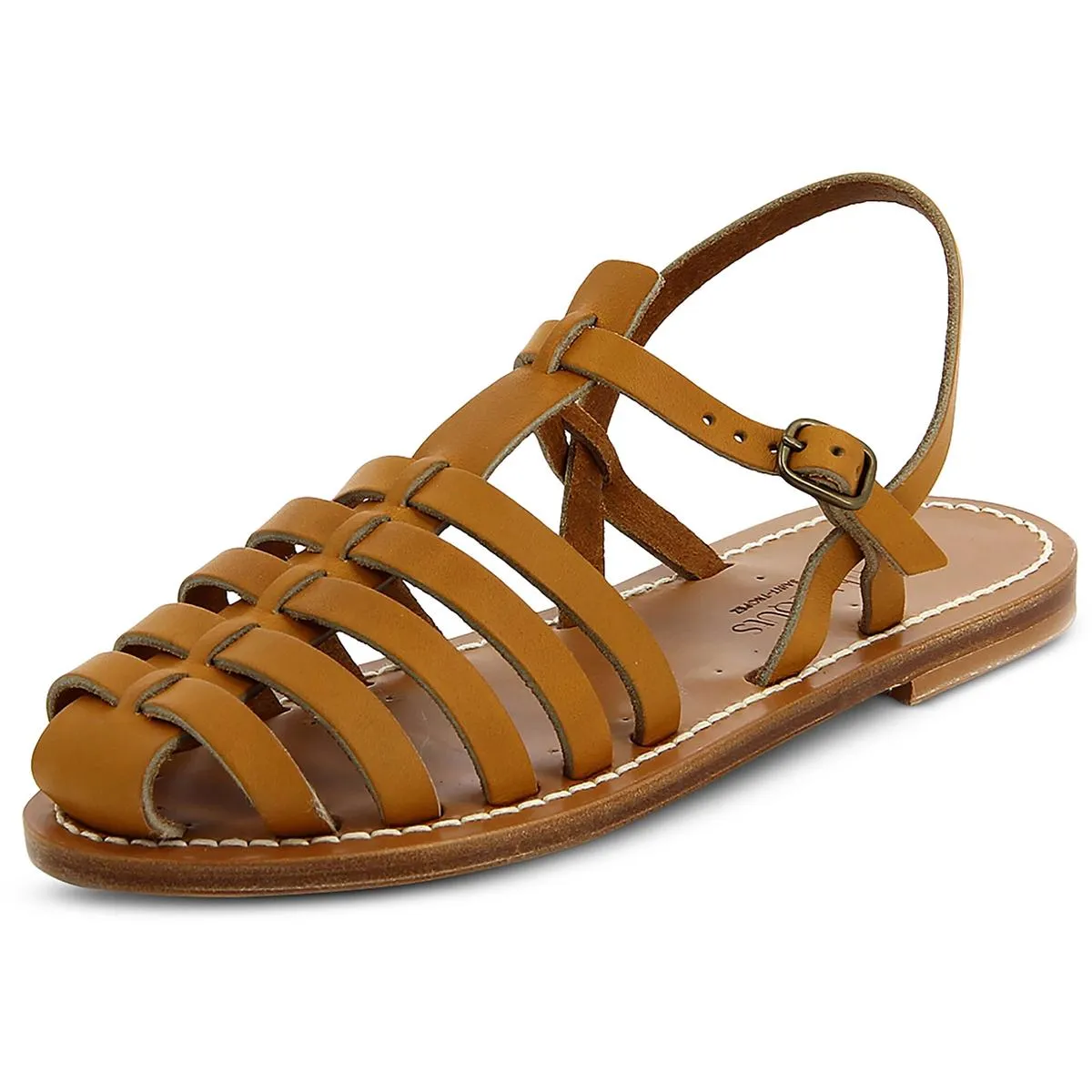 ADRIEN   Womens Faux Leather Rubber Sole Slingback Sandals