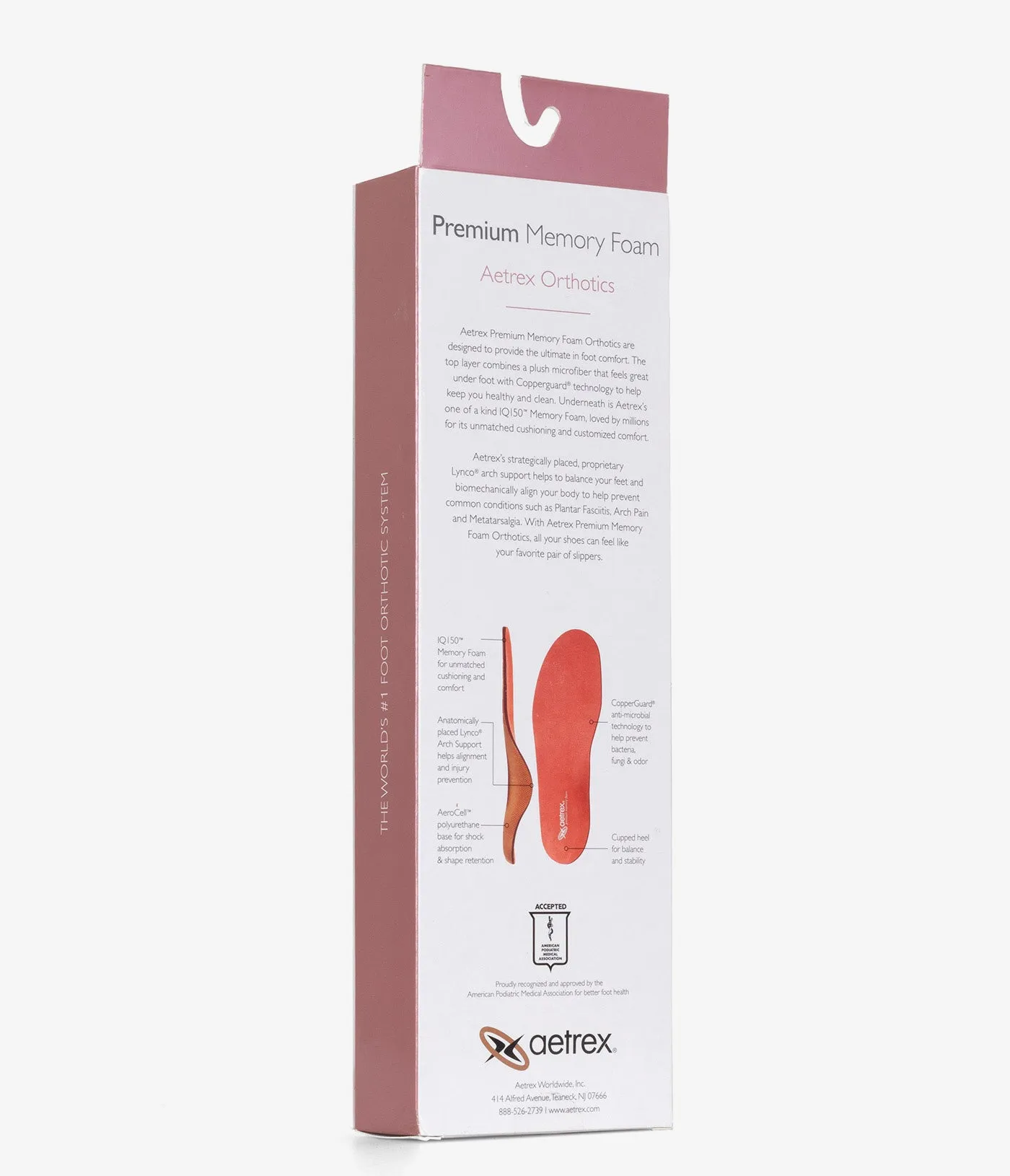 Aetrex Premium Extra Comfort Memory Foam Orthotics - Women