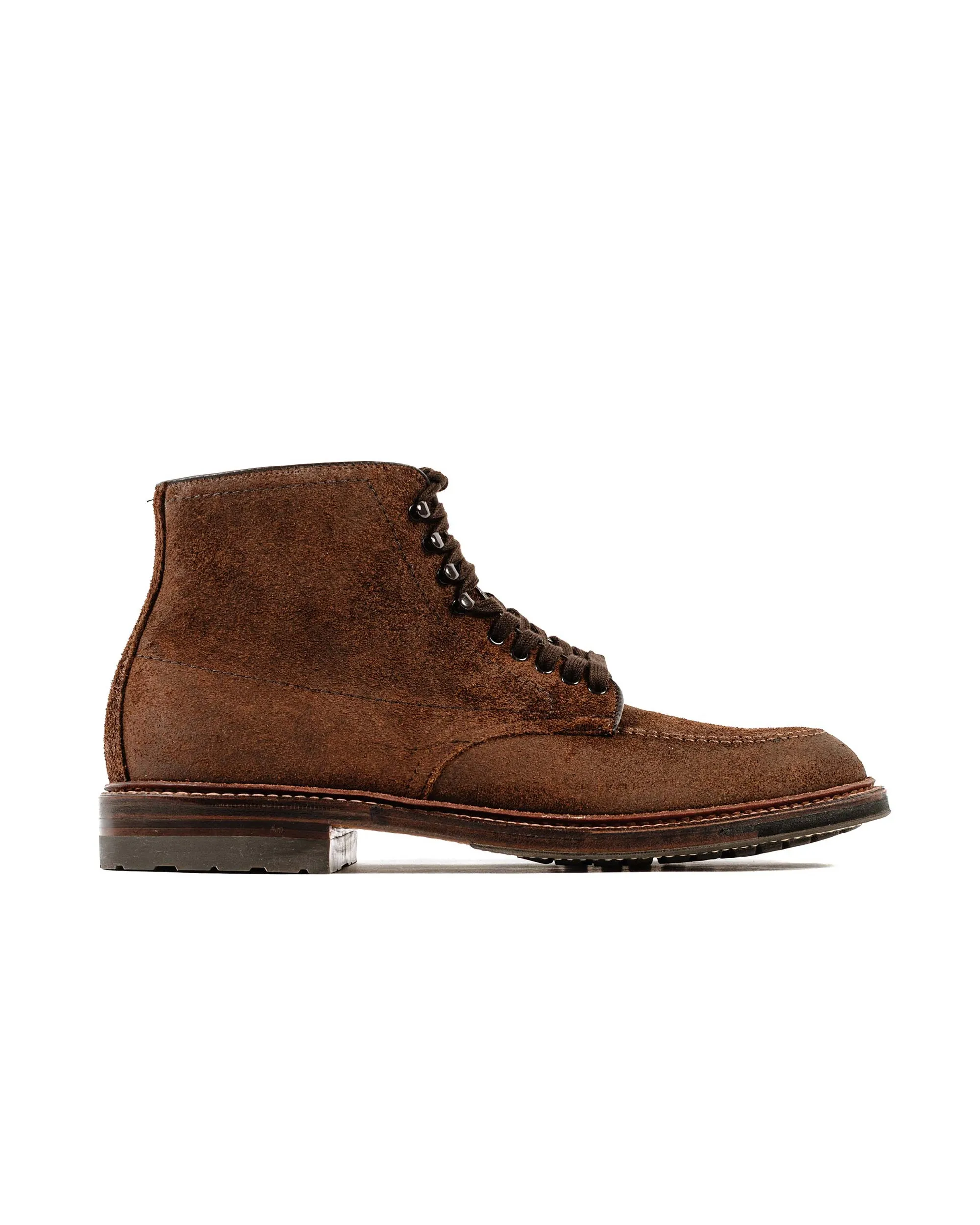 Alden Mocc Toe Boot Reverse Tobacco Chamois 4015HC