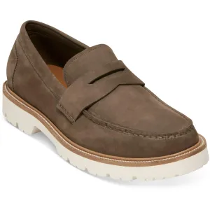 American Classics Penny Mens Contrast Trim Leather Loafers
