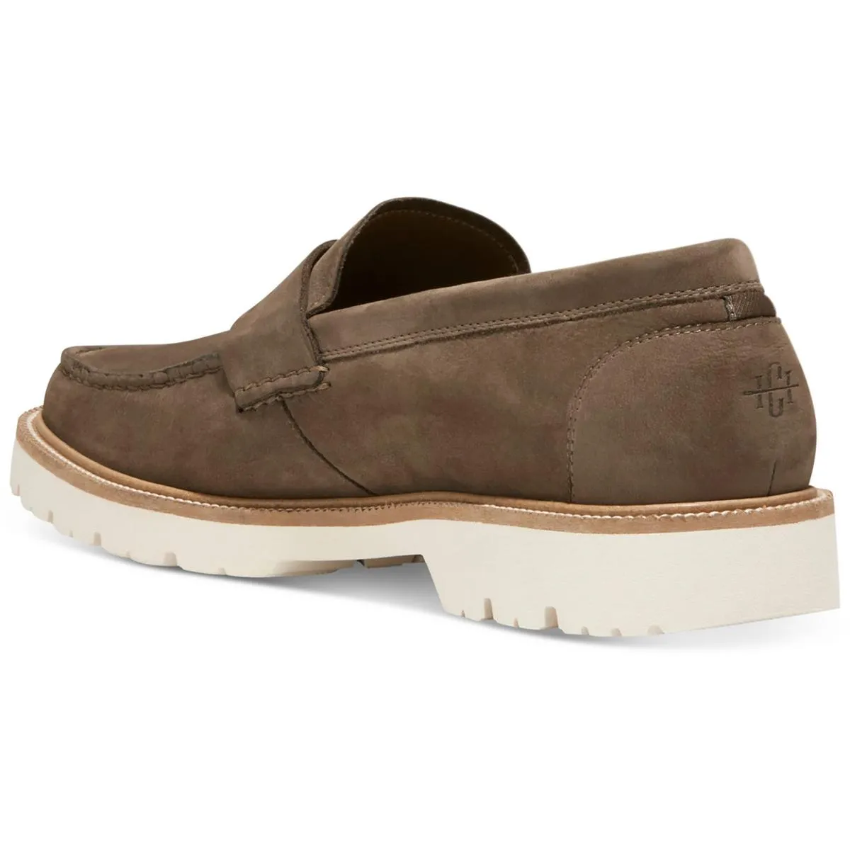 American Classics Penny Mens Contrast Trim Leather Loafers