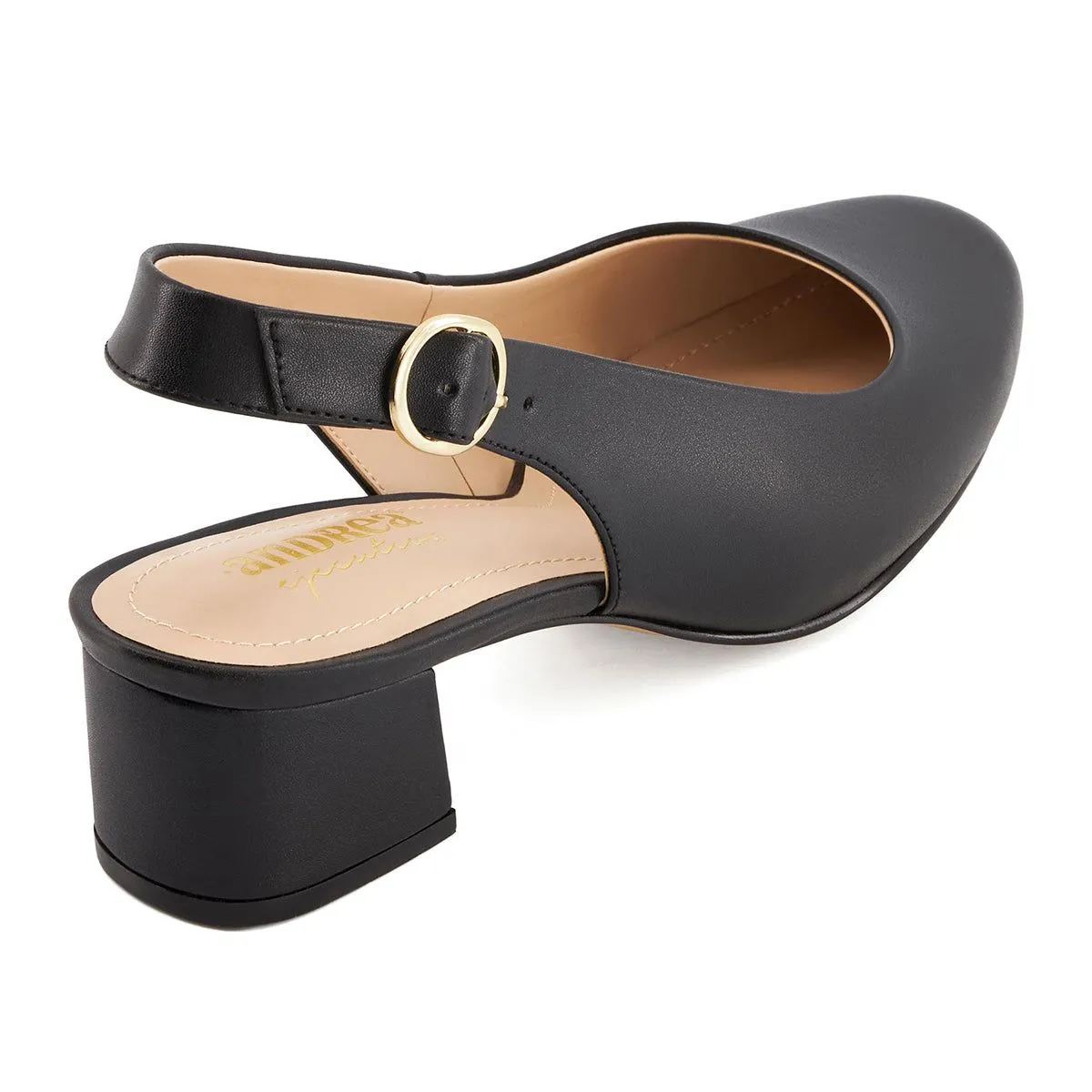 Andrea Heeled Slingback Flats