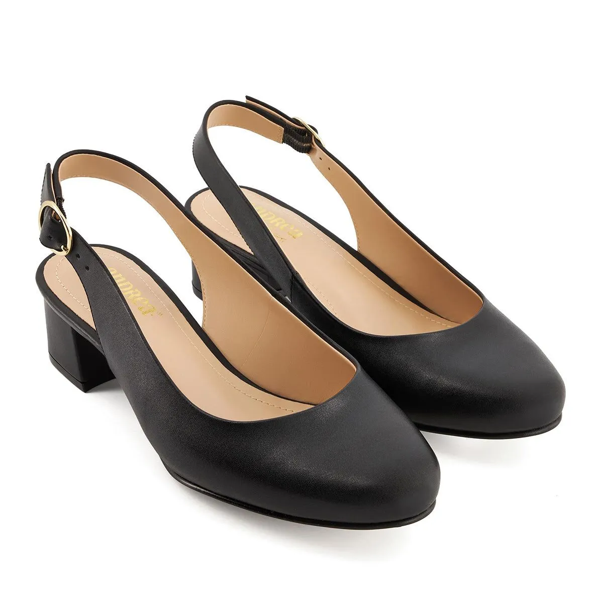 Andrea Heeled Slingback Flats
