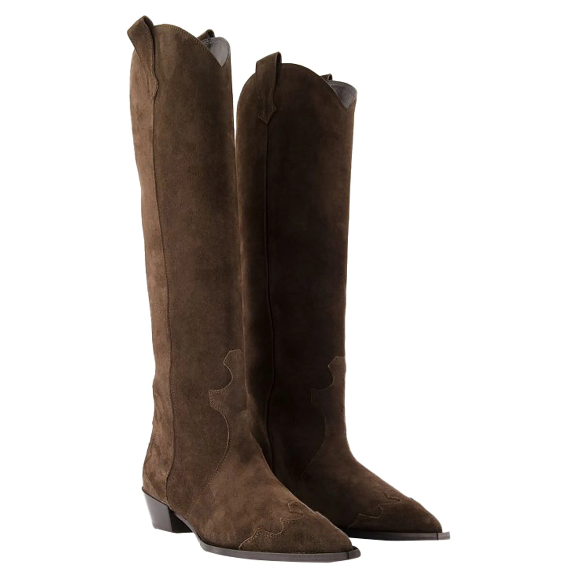 Aruna Boots - Aeyde - Suede - Moka