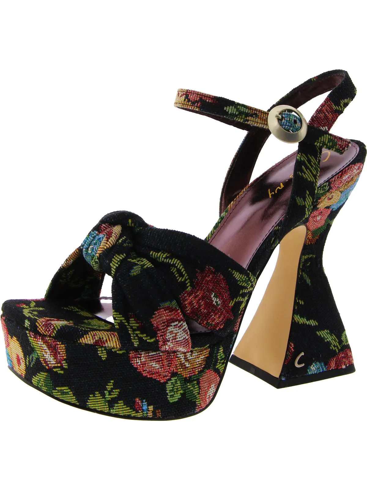 Audrea Womens Ankle Strap Platform Sandals