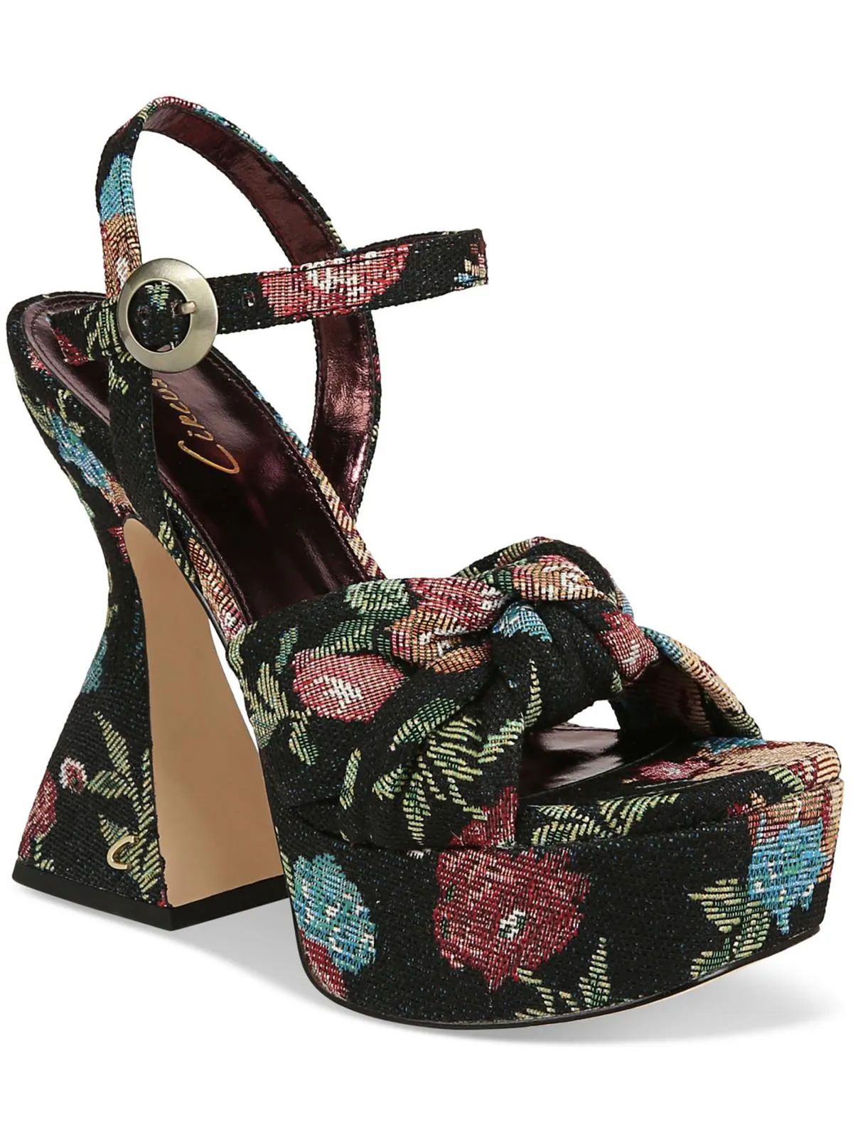 Audrea Womens Ankle Strap Platform Sandals