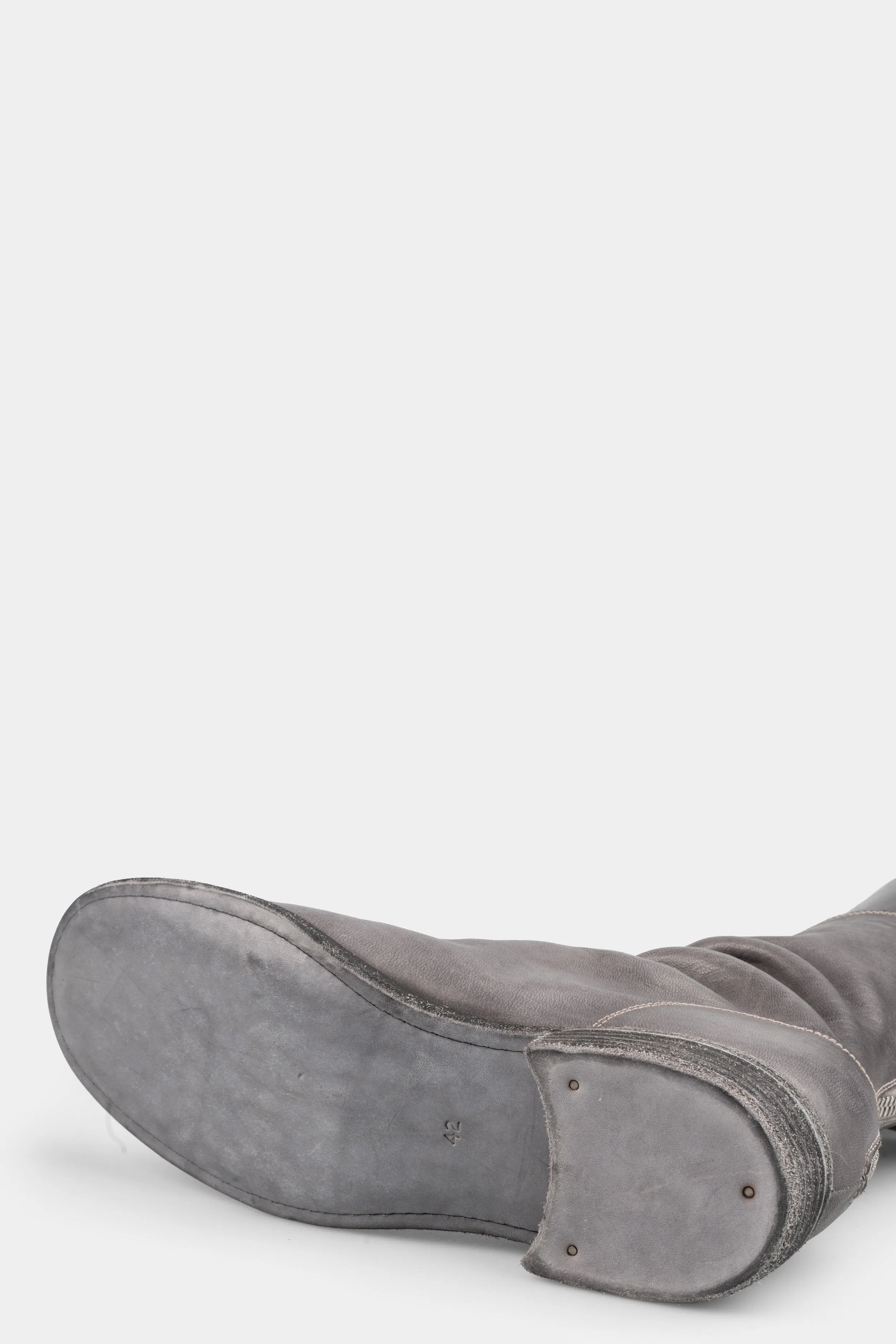 Back zip leather boots | 988ZX