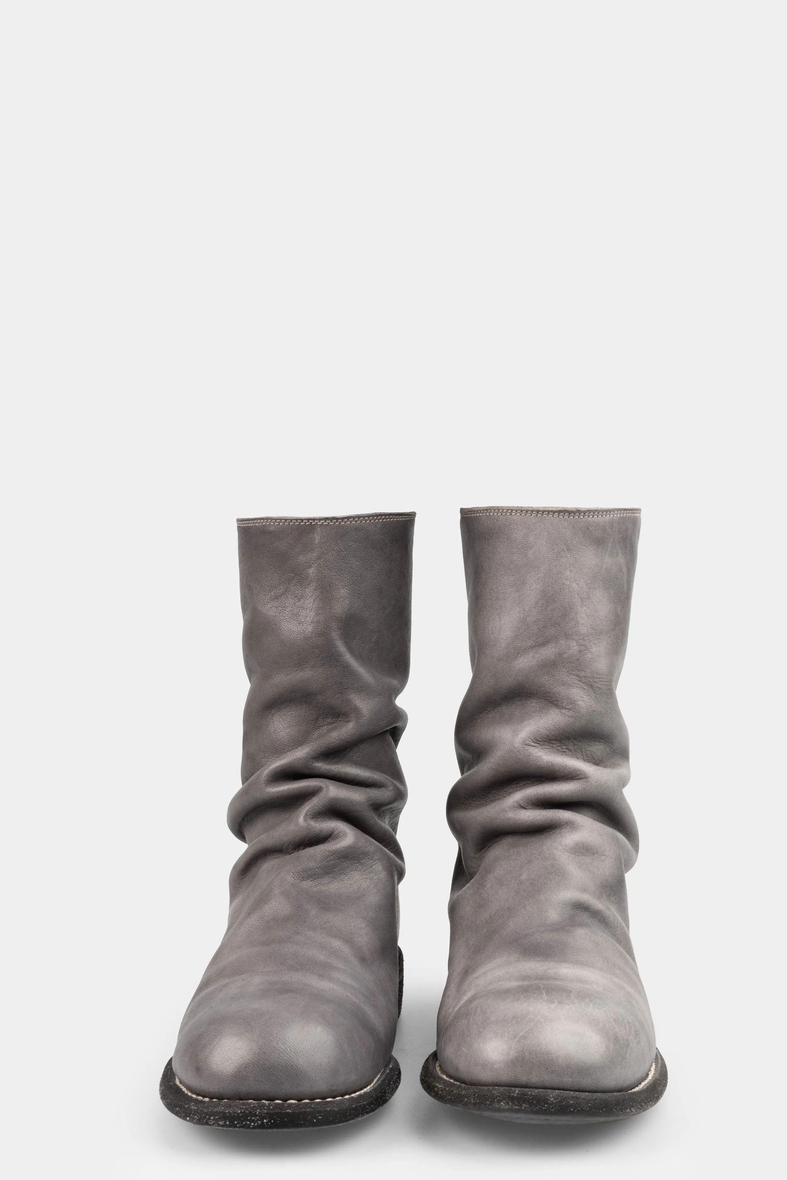 Back zip leather boots | 988ZX