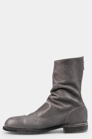 Back zip leather boots | 988ZX