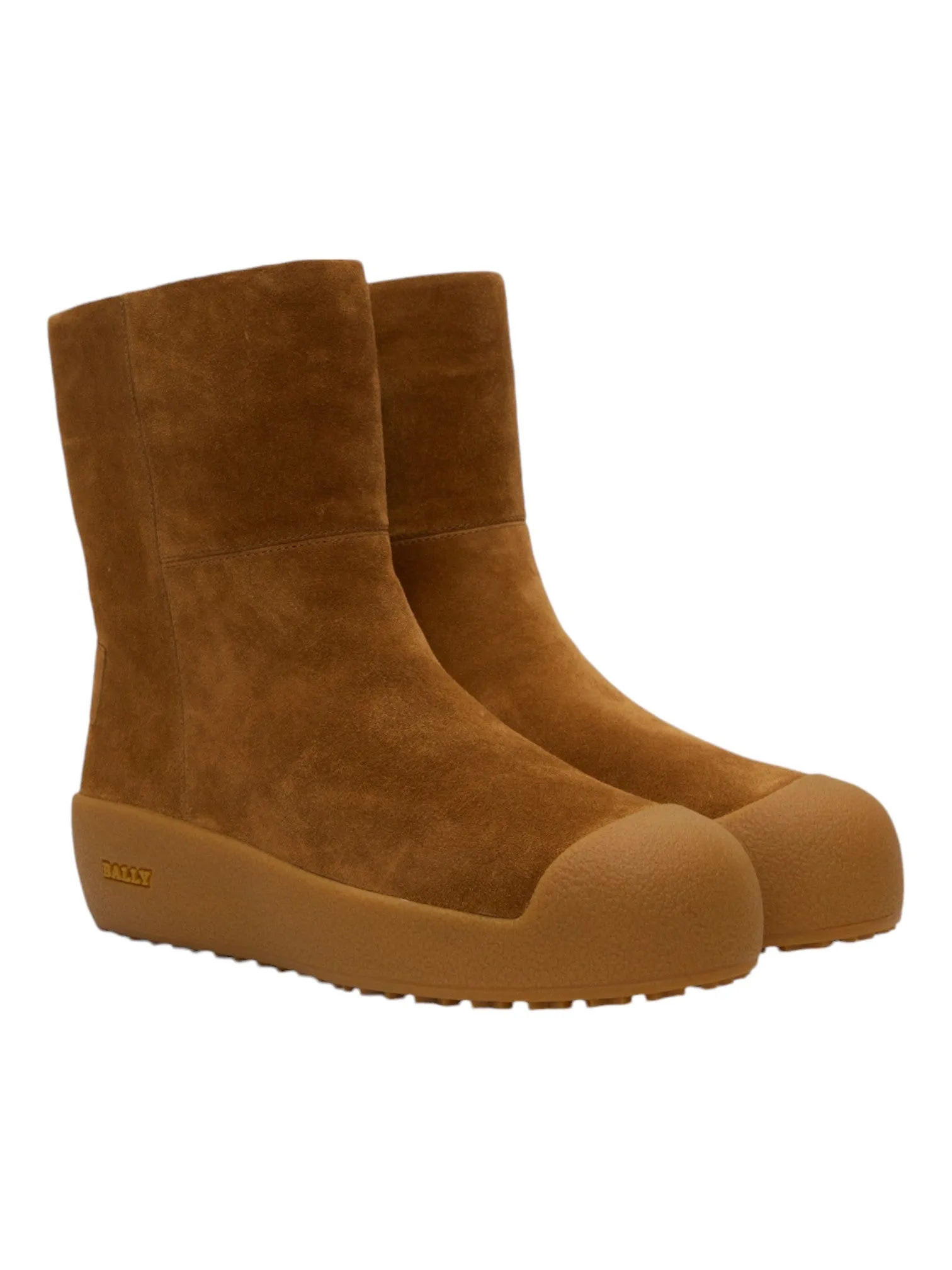 Bally GSTAAD 6302941 Men's Camel Suede Leather Shirling Lined Boots