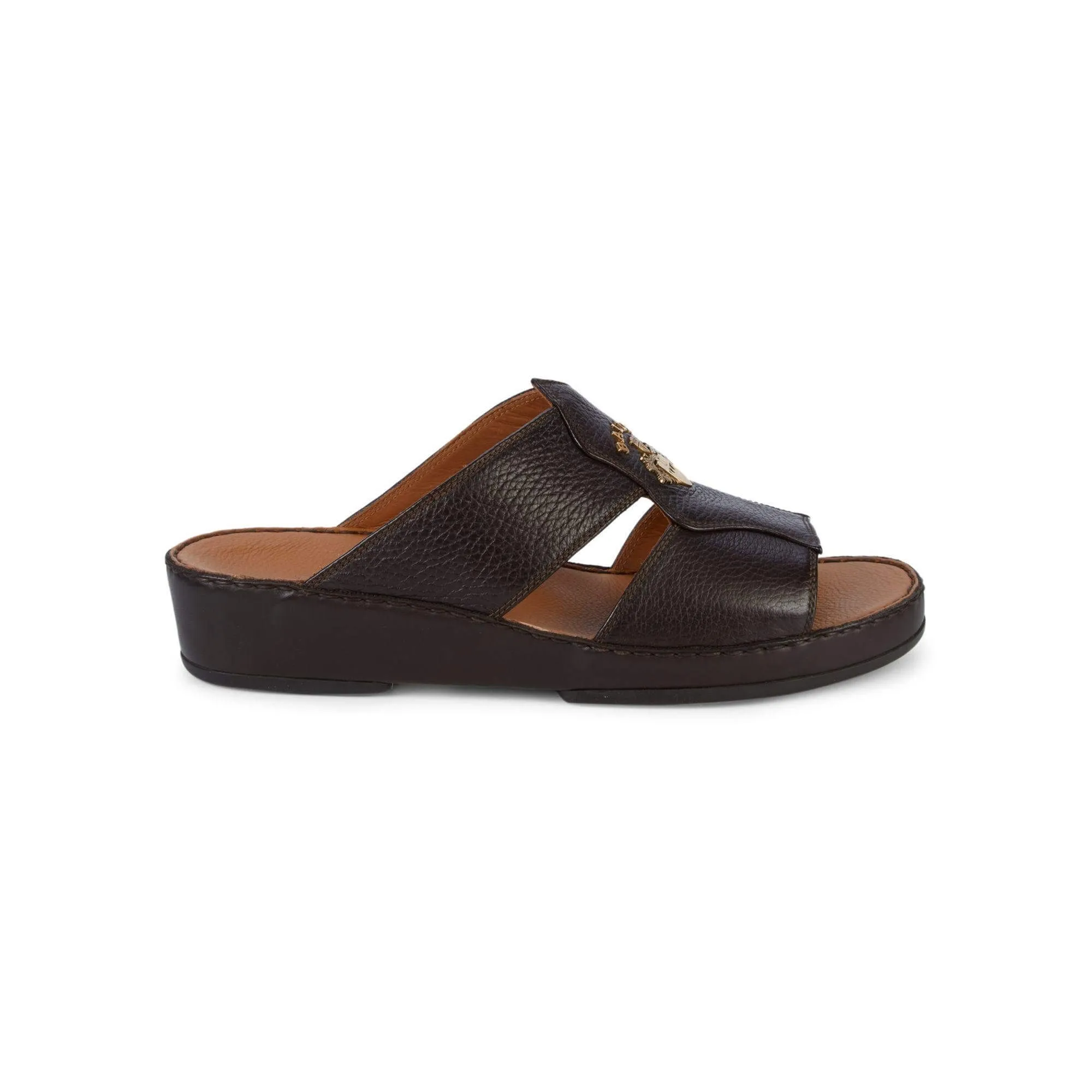 Bally Hakman Mens Safari Grained Leather Sandals
