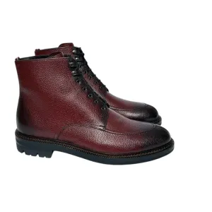 Bally Kristan 6239770 Men's Heritage Red Embossed Leather Boots
