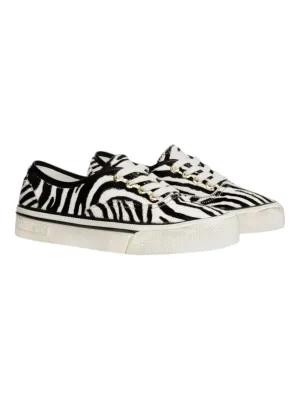 Bally Lyder 6304704 Men's White & Black HairCalf Leather Sneakers