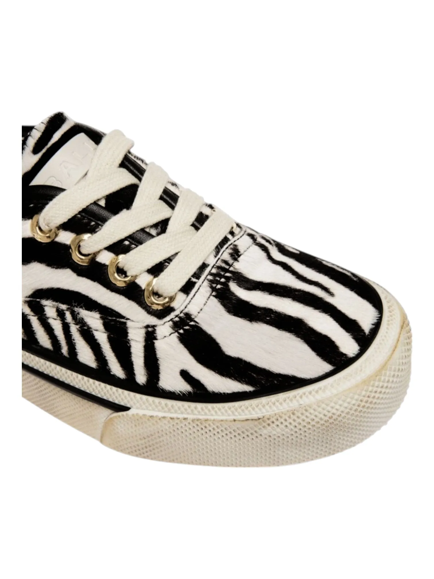 Bally Lyder 6304704 Men's White & Black HairCalf Leather Sneakers