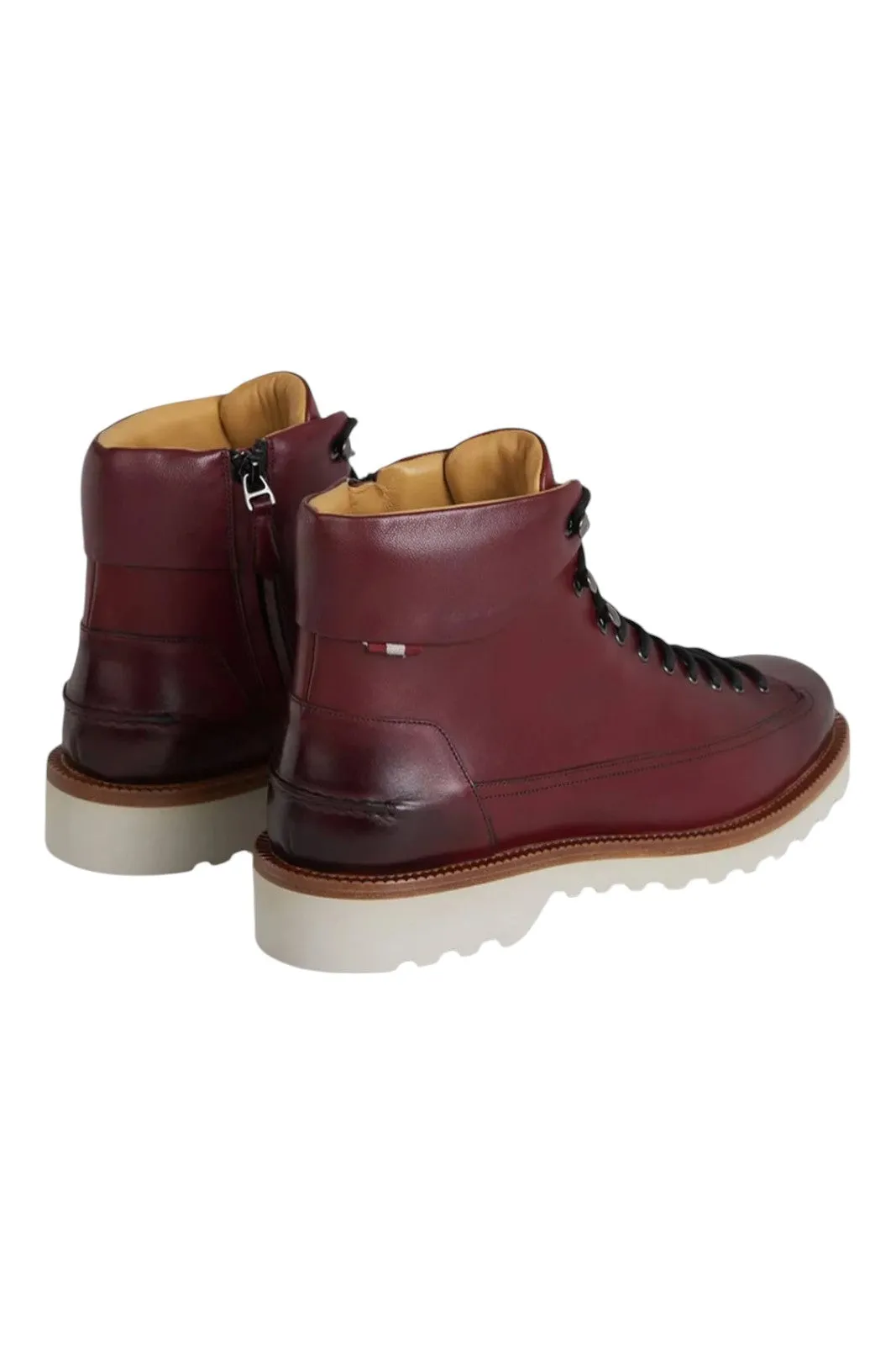 Bally Norkwel 6239798 Men's Heritage Red Calf Leather Ankle Boots