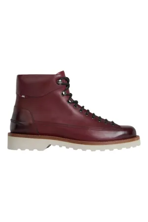 Bally Norkwel 6239798 Men's Heritage Red Calf Leather Ankle Boots