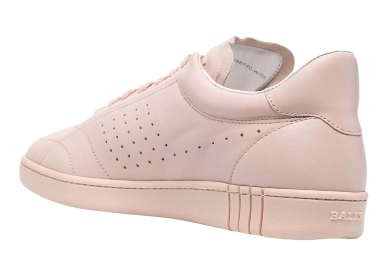 Bally Winner 6239934 Women's Poudre Calf Plain Leather Sneakers