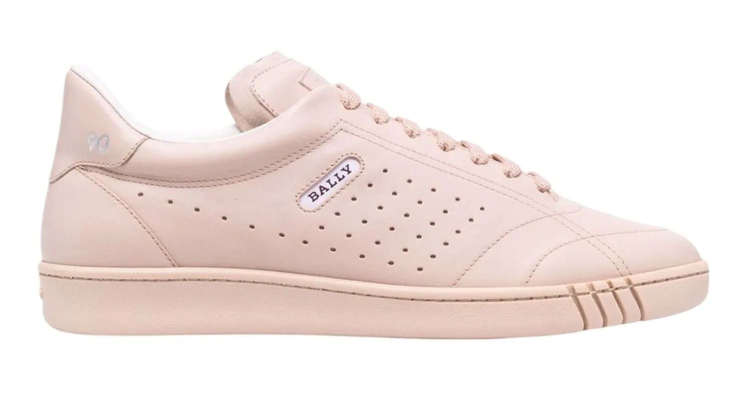 Bally Winner 6239934 Women's Poudre Calf Plain Leather Sneakers