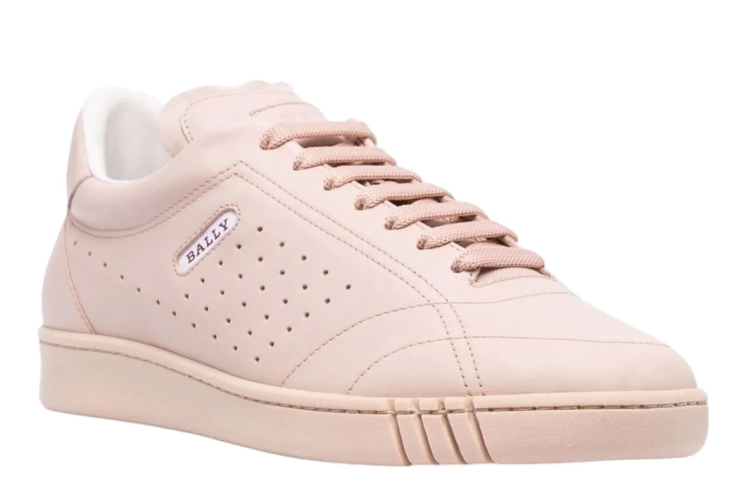 Bally Winner 6239934 Women's Poudre Calf Plain Leather Sneakers