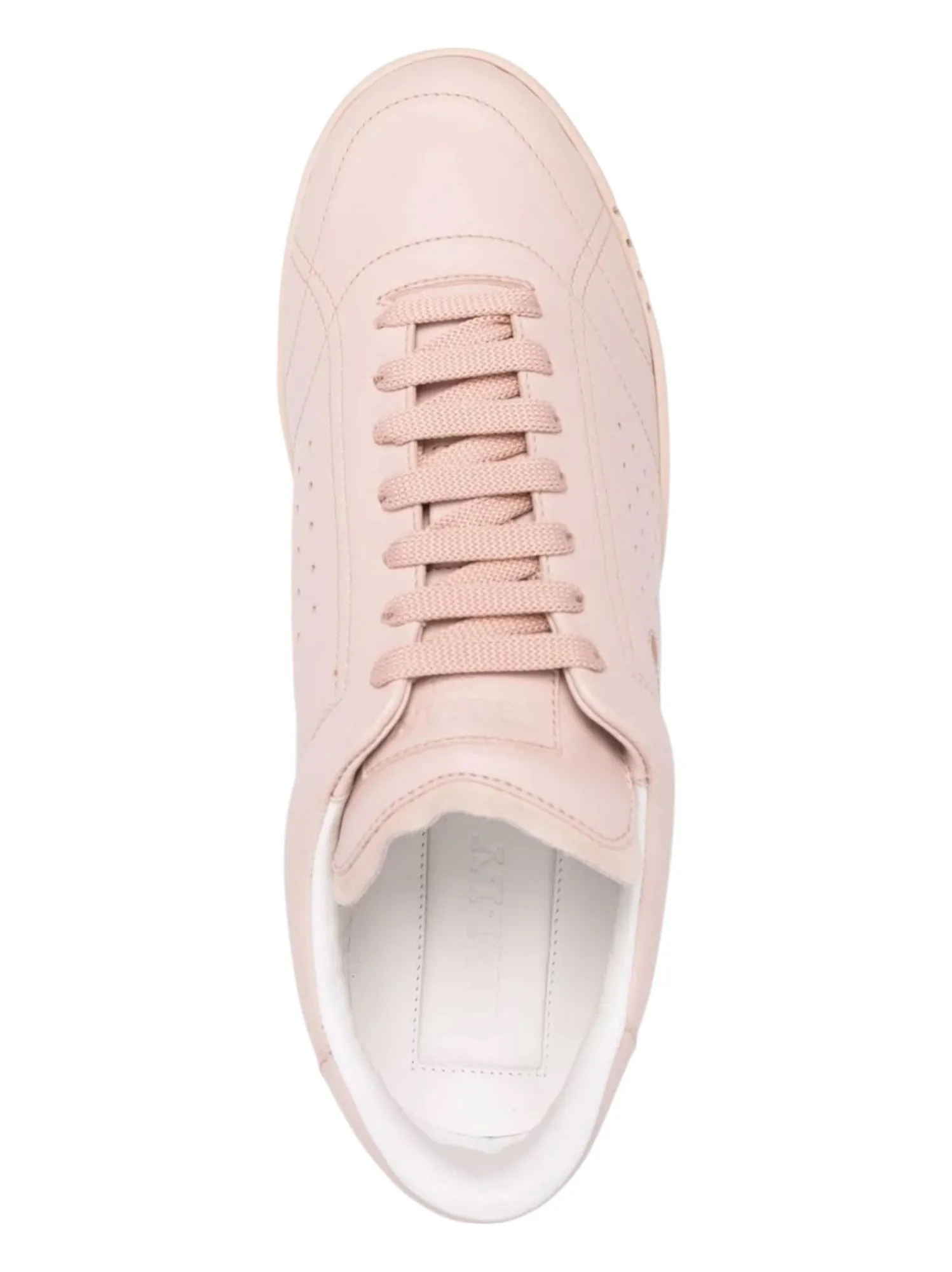 Bally Winner 6239934 Women's Poudre Calf Plain Leather Sneakers