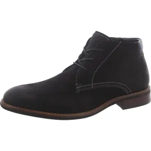 Baran Mens Nubuck Lace-Up Chukka Boots