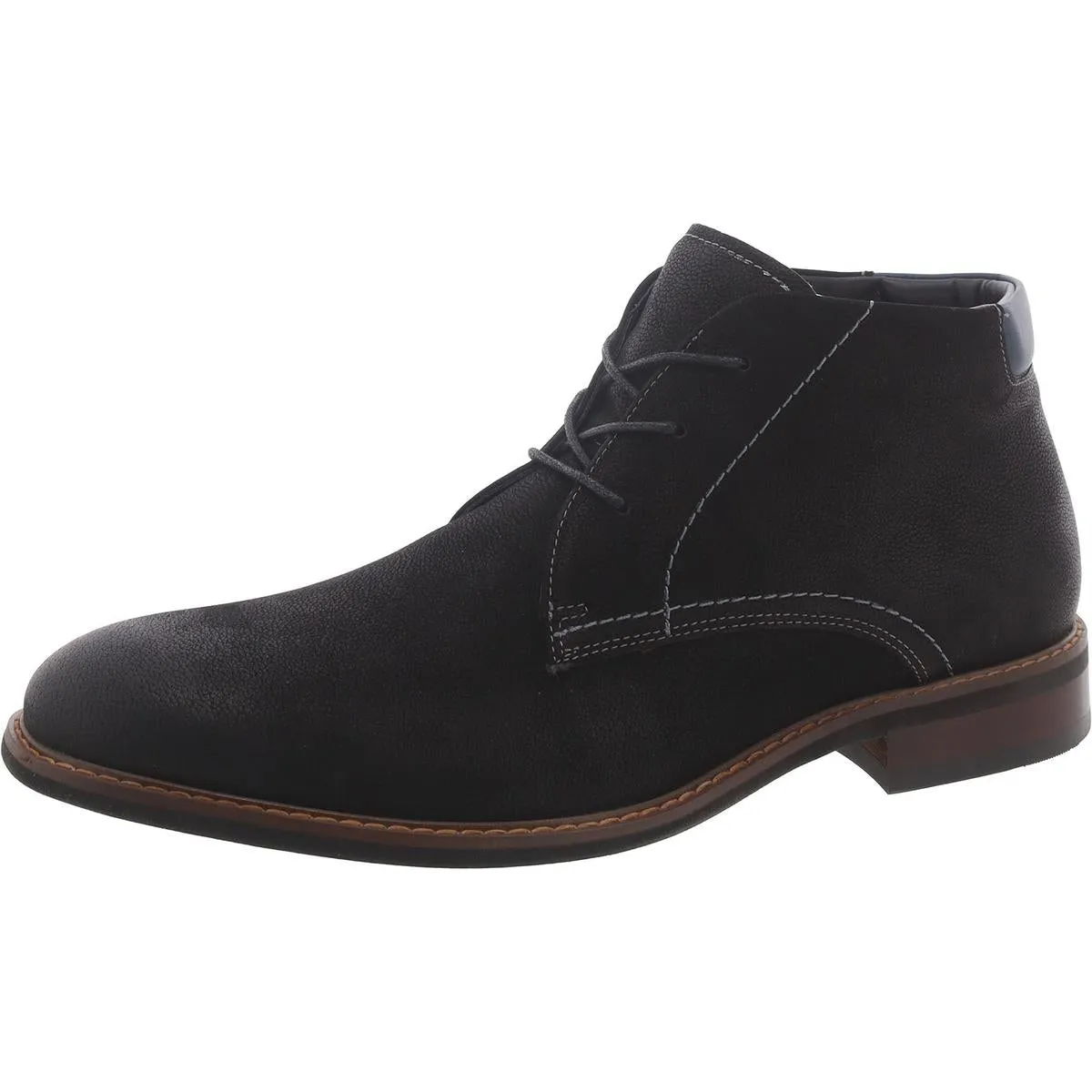 Baran Mens Nubuck Lace-Up Chukka Boots