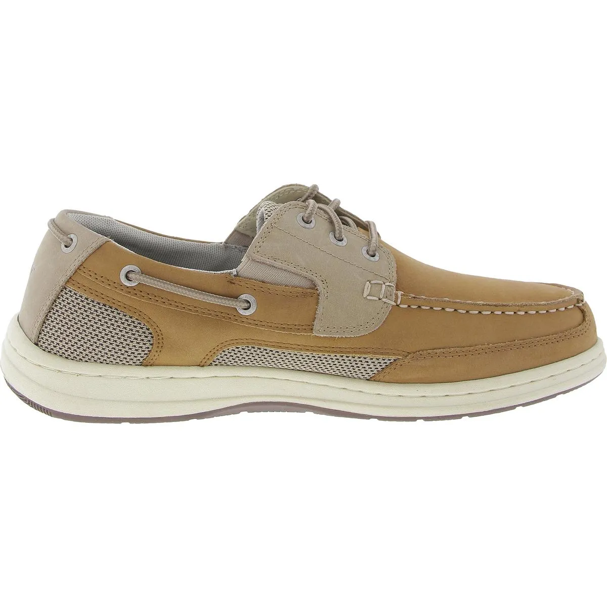 Beacon Mens Lace-Up Leather Boat Shoes