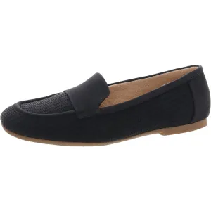 Bebe Womens Textured Faux Leather Ballet Flats