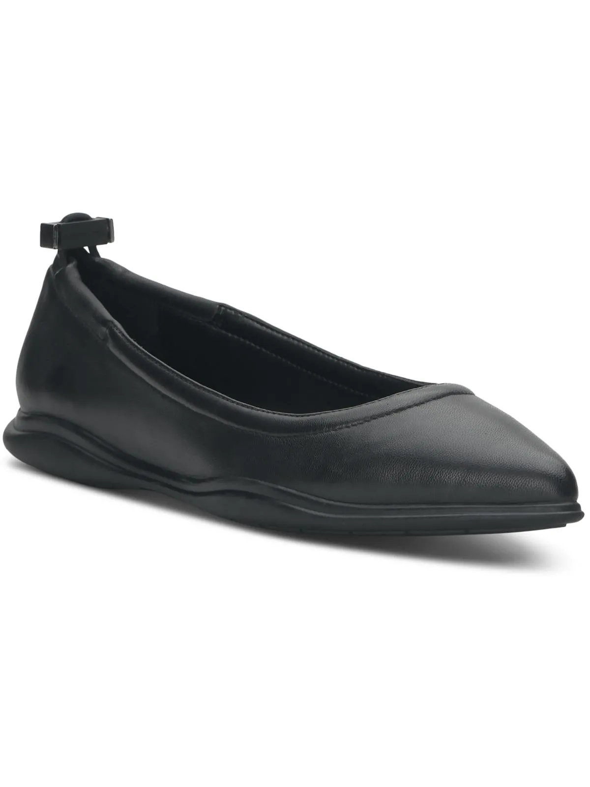 Bendreta Womens Leather Pointed Toe Loafers