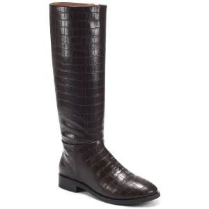 Berri Womens Side Zip Round toe Knee-High Boots