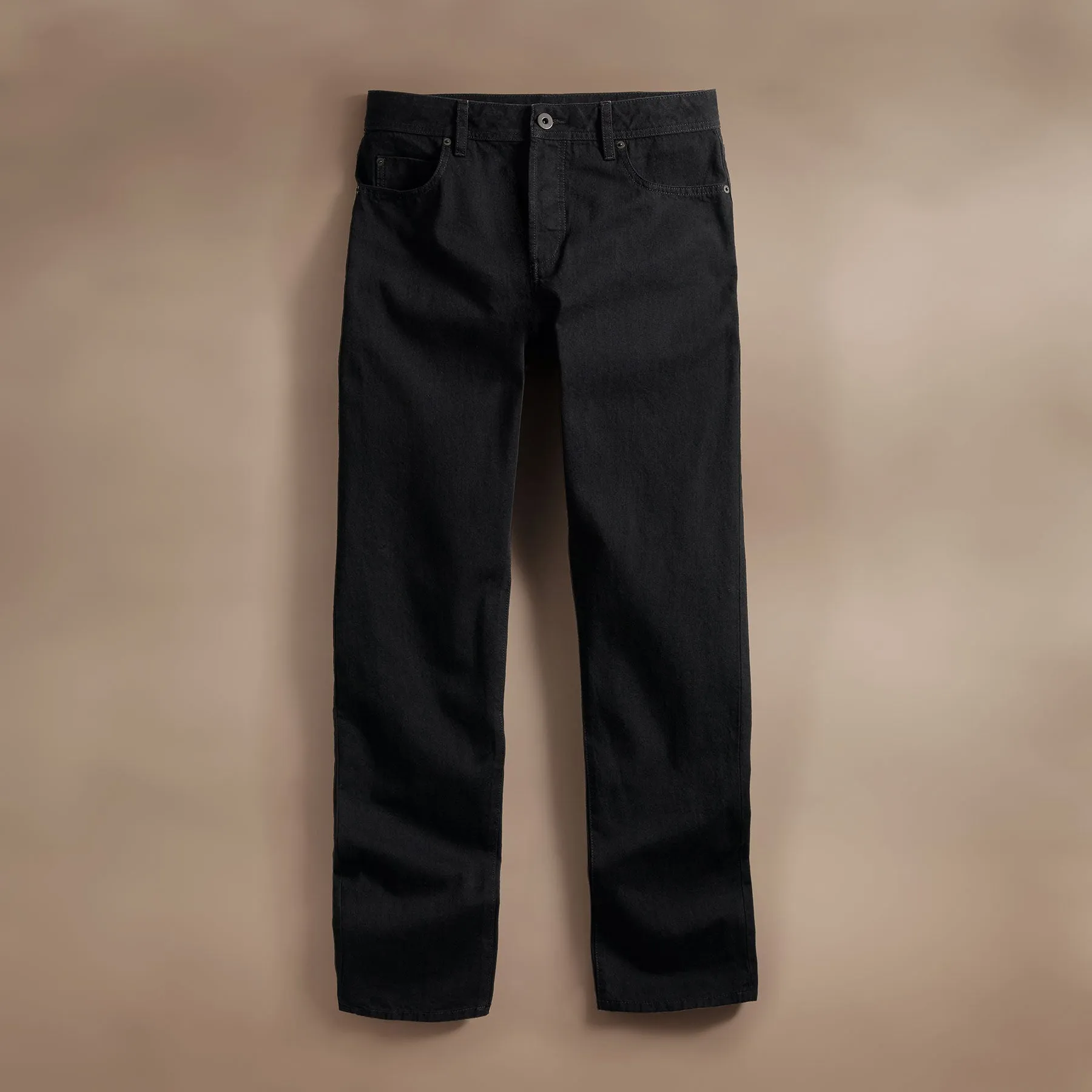 Black Denim 5 Pocket Pant - Black