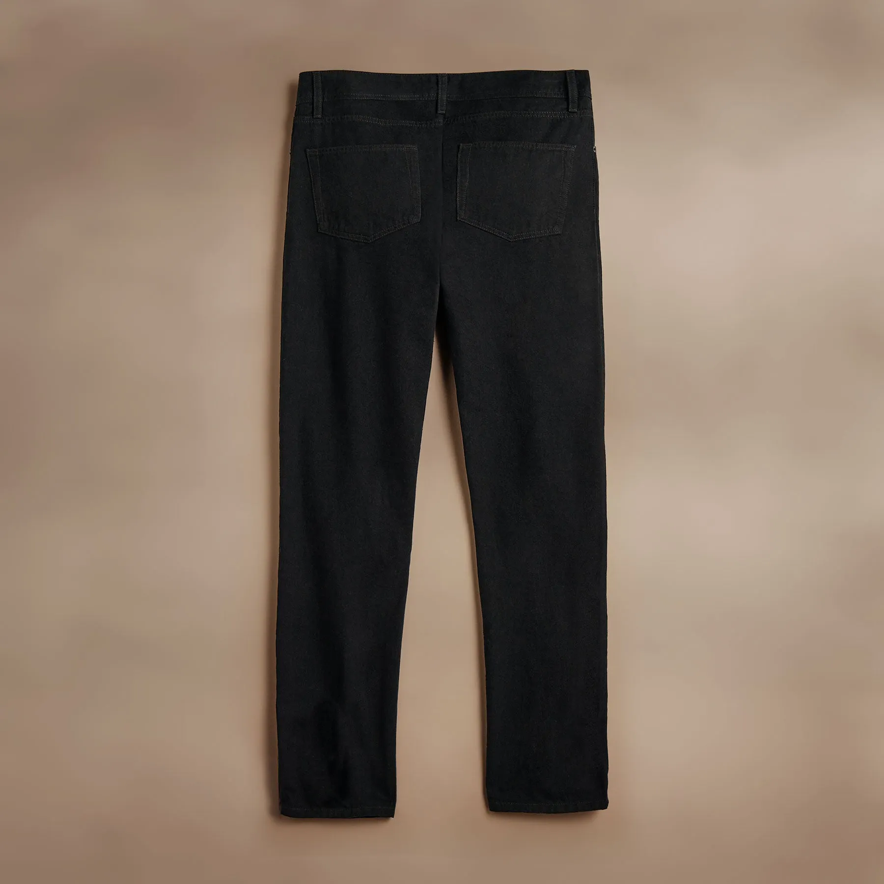 Black Denim 5 Pocket Pant - Black