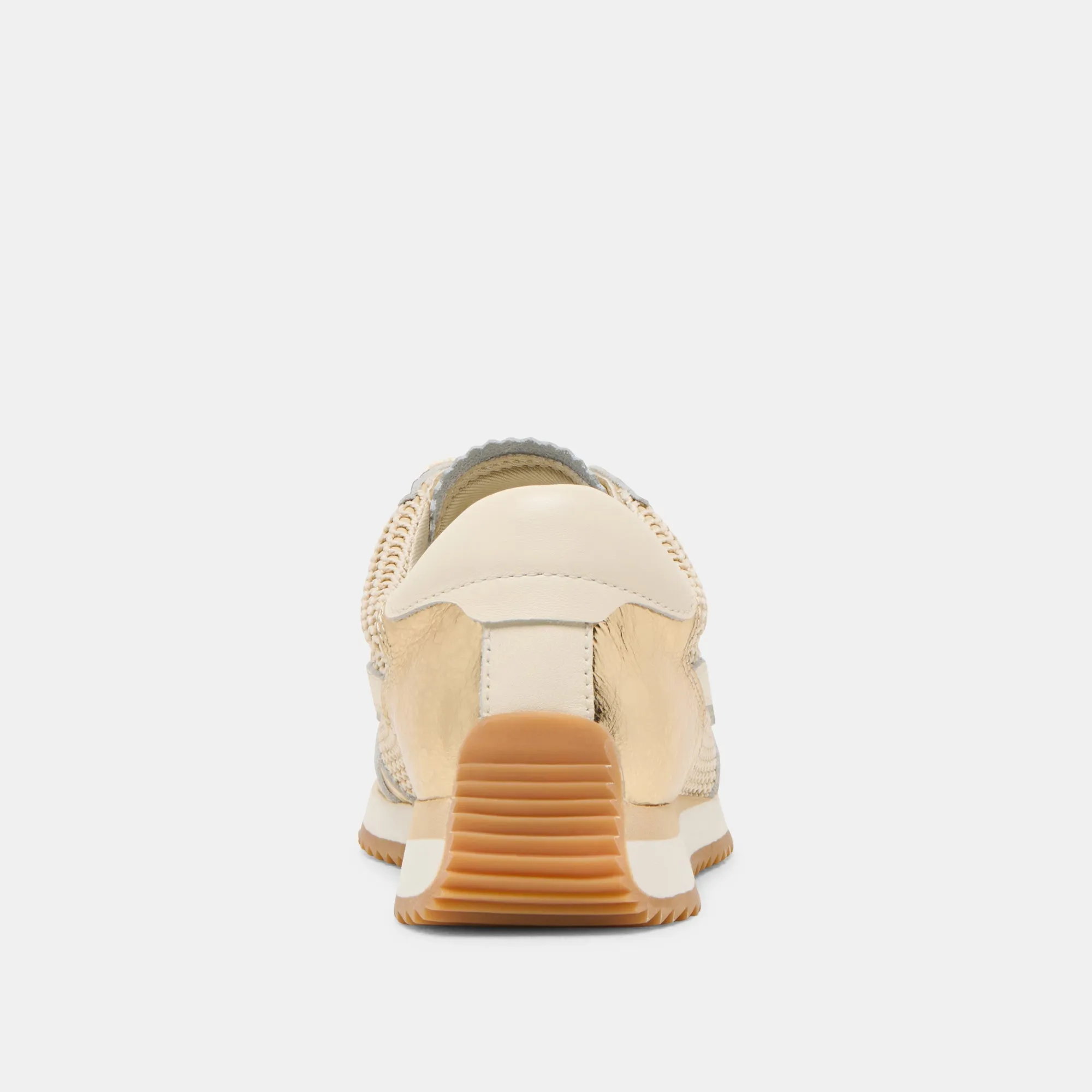 B.NTCD MESH SNEAKERS GOLD WOVEN MESH