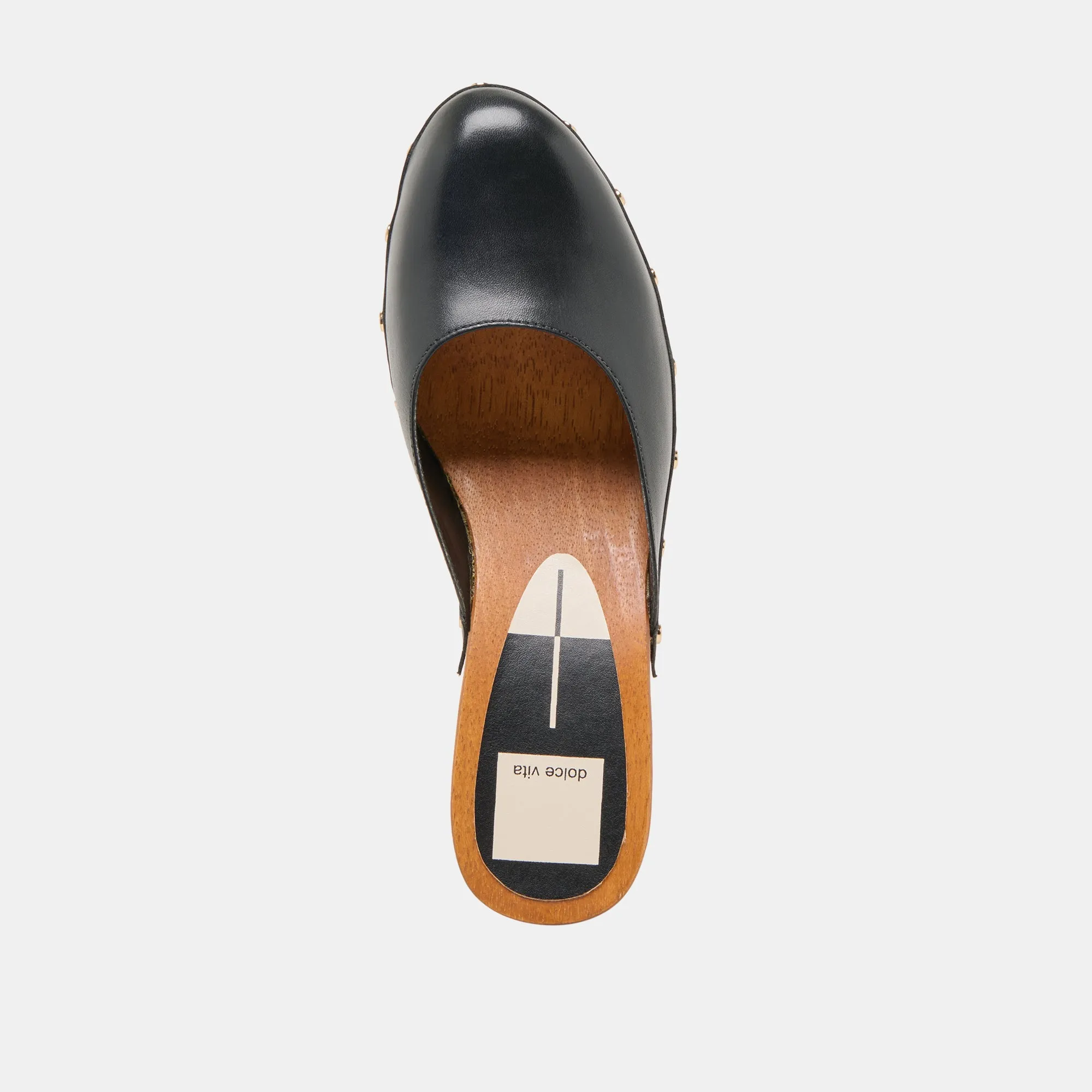 CAMYN HEELS BLACK LEATHER