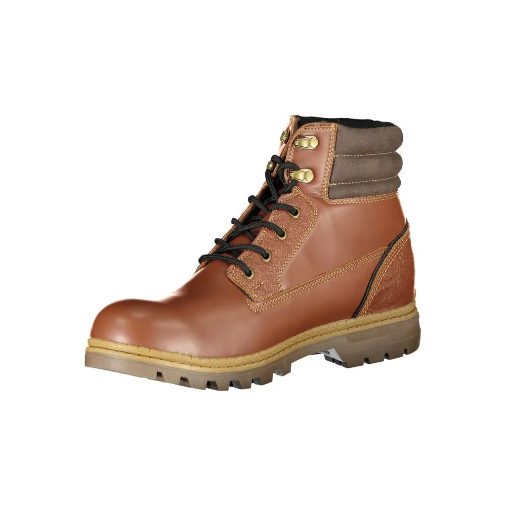 Carrera Elegant Lace-Up Boots with Contrast Men's Details