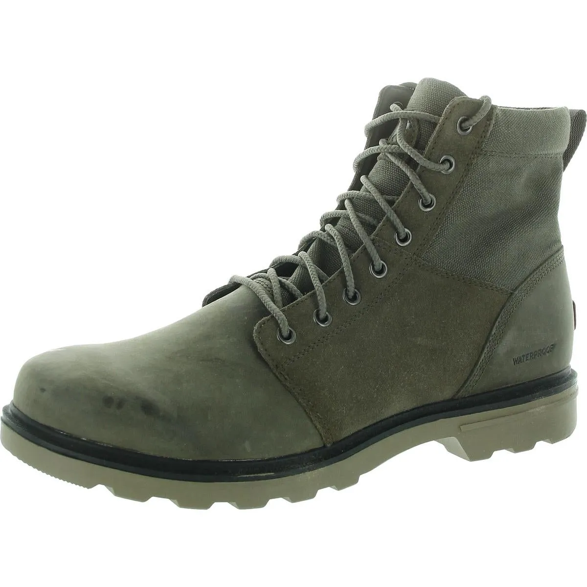 Carson Mens Leather Soft Toe Work & Safety Boots