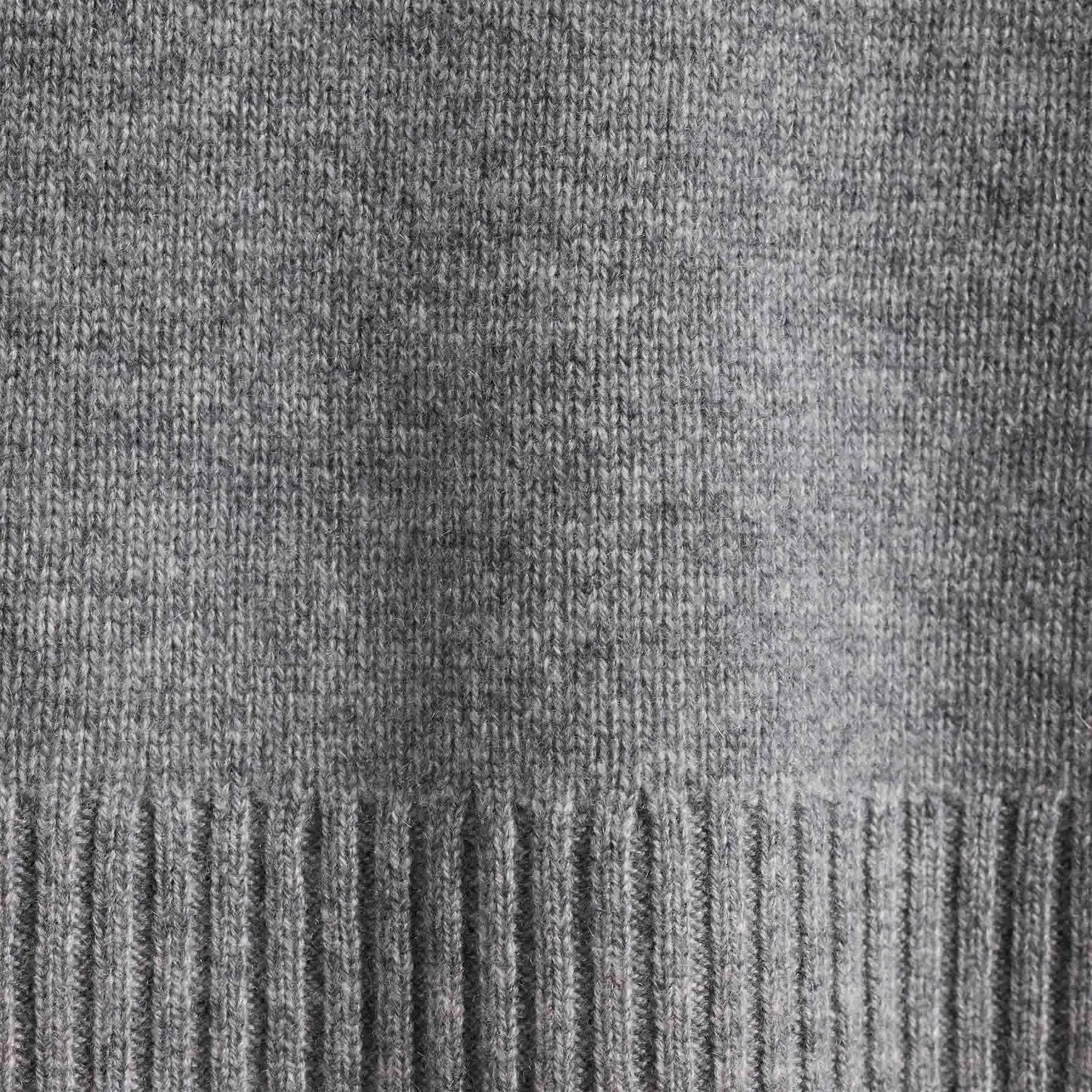 Cashmere Half Zip - Heather Grey