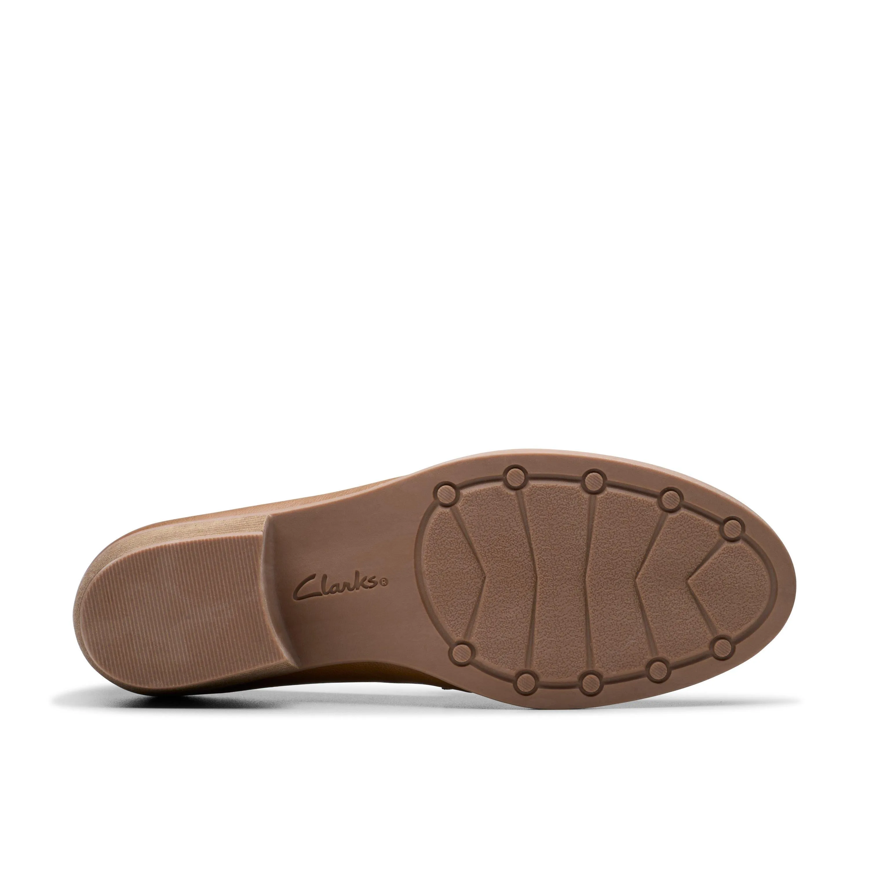 Clarks Charlten Echo in Beige Leather
