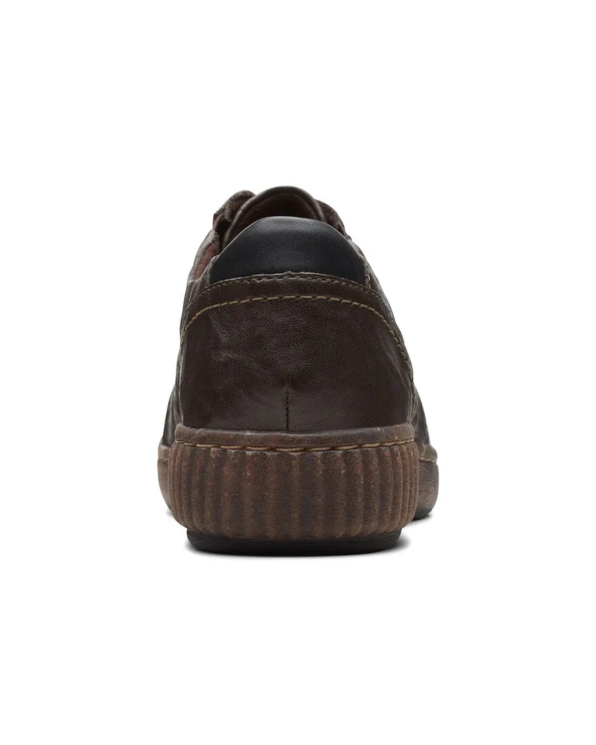 Clarks Magnolia Zip Leather Flat