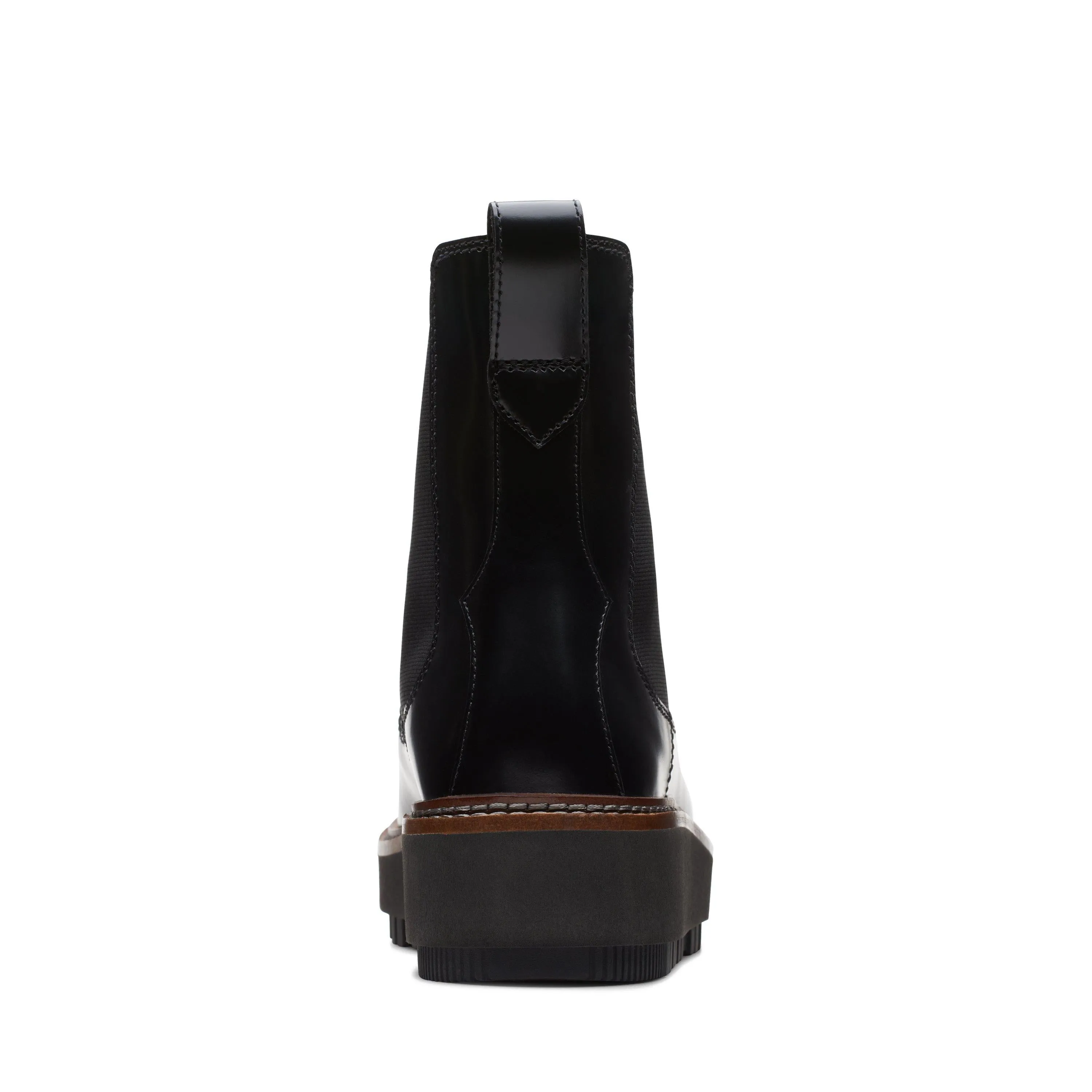 Clarks Orianna W Up in Black Leather