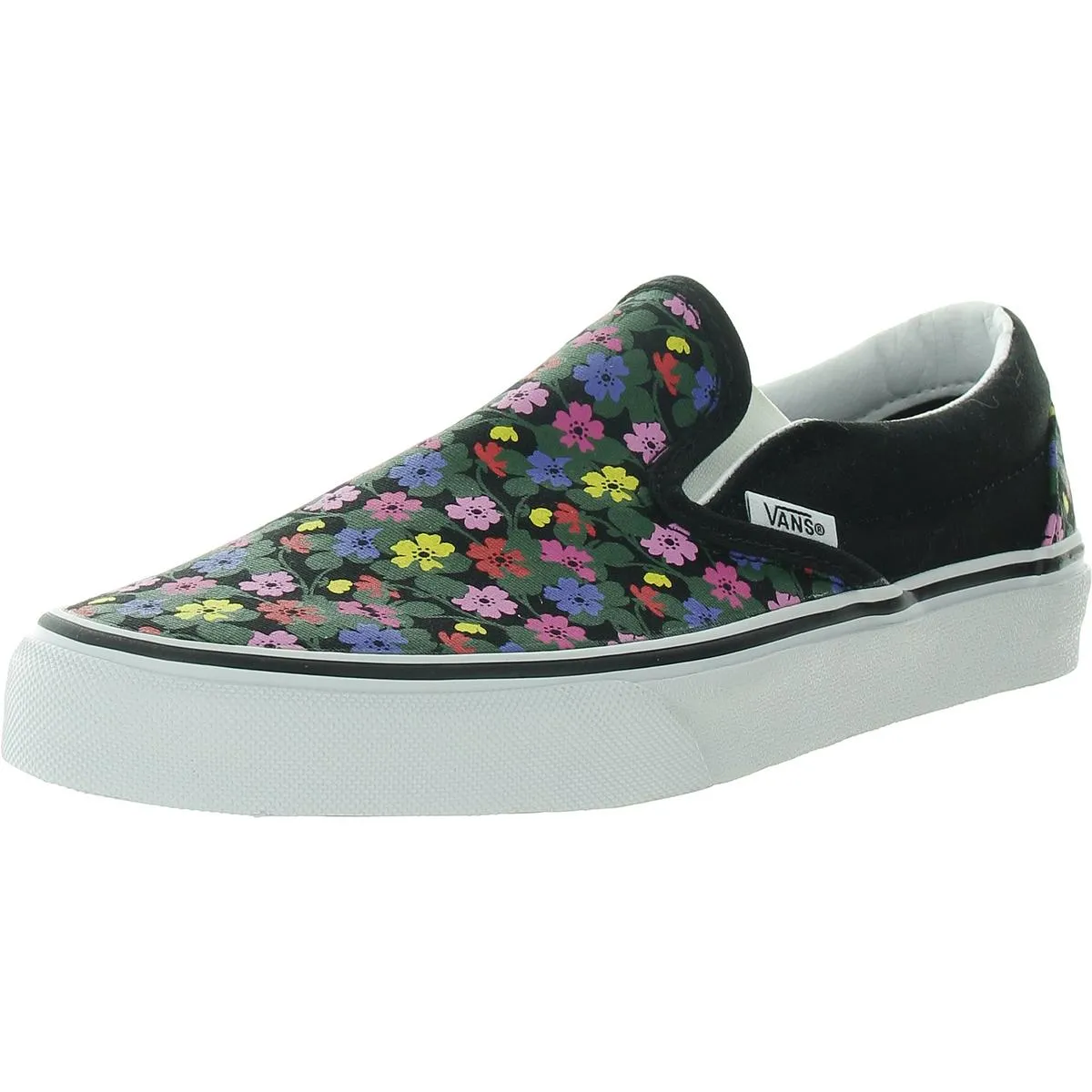 Classic Slip-O Mens Floral Print Canvas Loafers