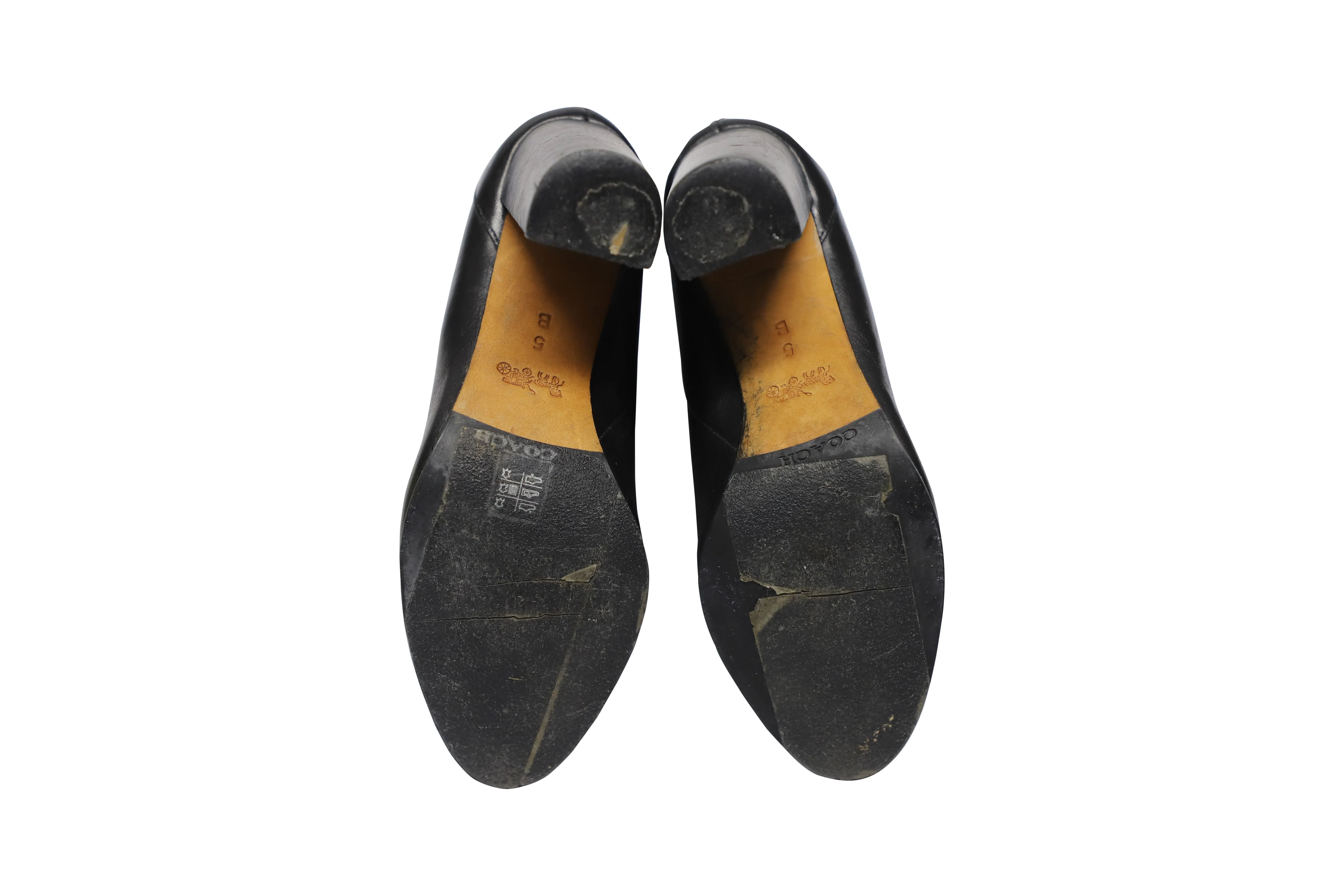 Coach Terence Ankle Boots in Black Leather